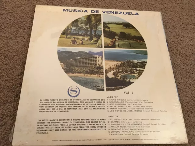 Hotel Maputo-Sheraton LP, sealed, Venezuela import, Music from Venezuela 3