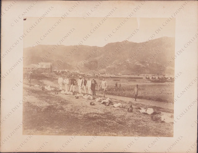 CHINA Chinese Boxer Rebellion RARE Albumen Photo Yihetuan Movement beheadings