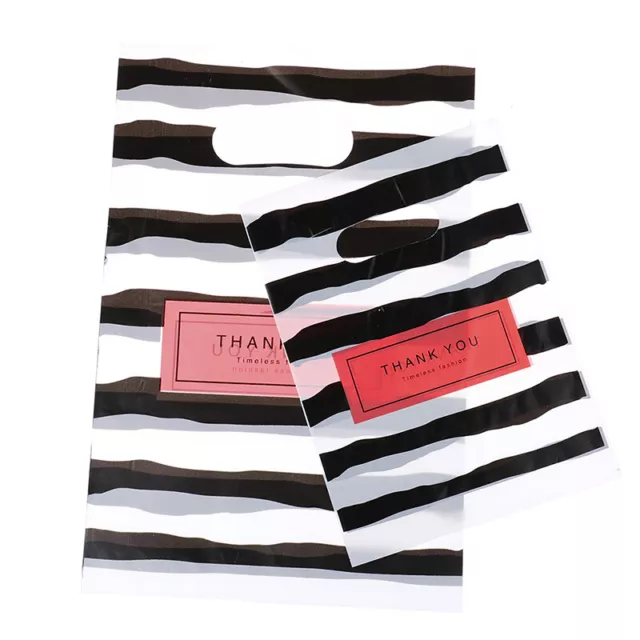 50pcs New Design Black&white Striped Packaging Bags for Gift Small Pouch YK SN❤