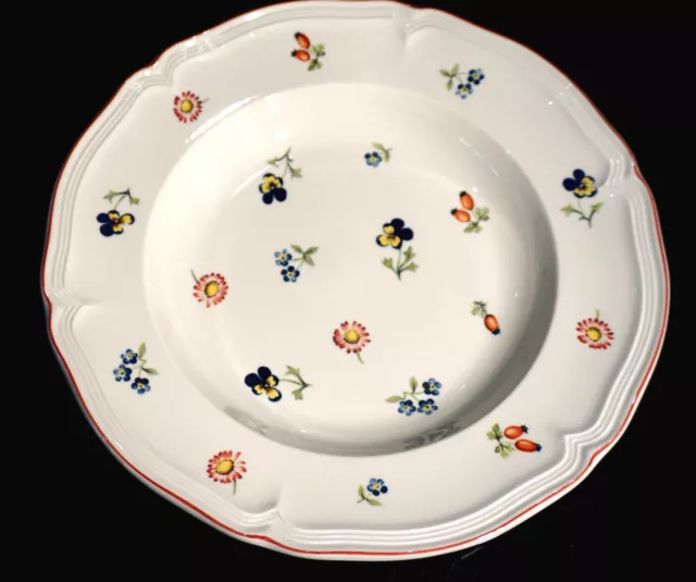 Villeroy Boch Petite Fleur Large Rimmed Soup Bowl