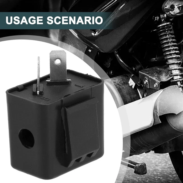Relais Clignotant LED Réglable Pour Moto - Compatible Harley, Triumph, Virago, Etc.