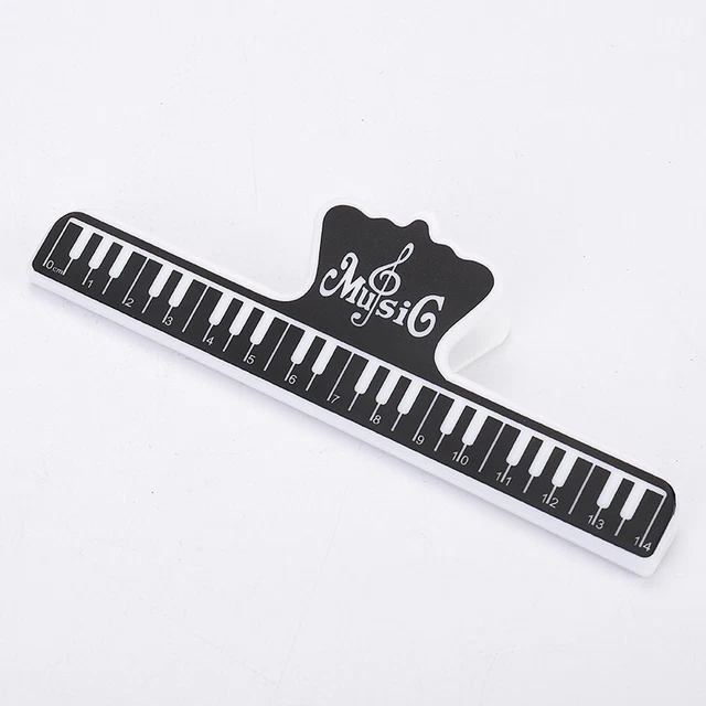 12 Clip Musicali Spartito - Fermacarte A Forma Di Note, 5 Colori, Plastica ABS - Foto 12