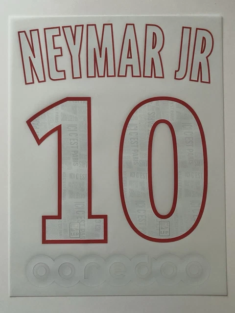 Flocage Officiel PSG Neymar Jr 10 - Maillot Domicile 2017/2018, Adulte
