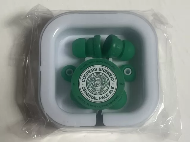 Coopers Brewery Pale Ale Earbuds Head Phones & Hard Case Collectable Item Beer