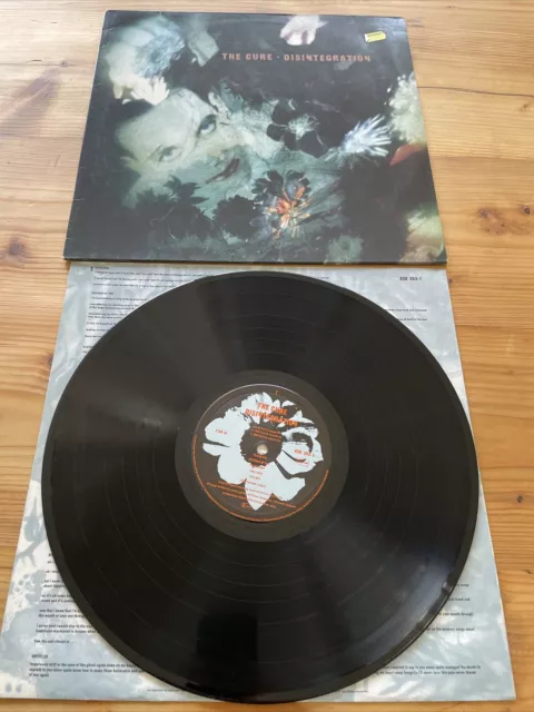 The Cure Disintegration Original 1989 Fiction Records Original Inner Sleeve Top