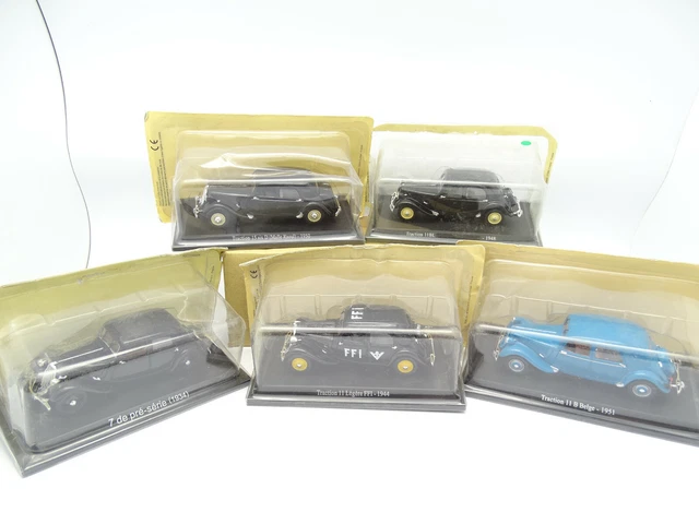 UH / Norev Presse 1/43 - Lot de 5 Citroen Traction D