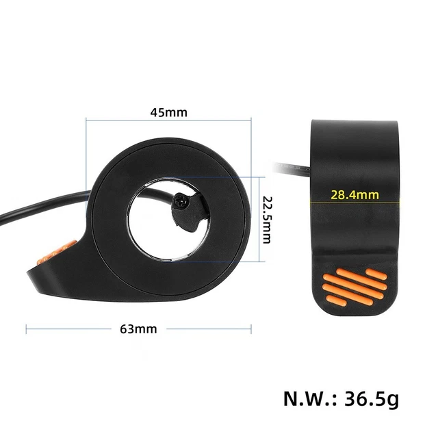 Rallonge Accélérateur Pouce Pour Quad/moto - Acier Inoxydable Avec Poignée Caoutchouc - Installation Facile - Réglable