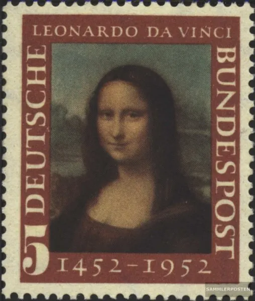 FRD (FR.Germany) 148 (complete issue) used 1952 Mona Lisa