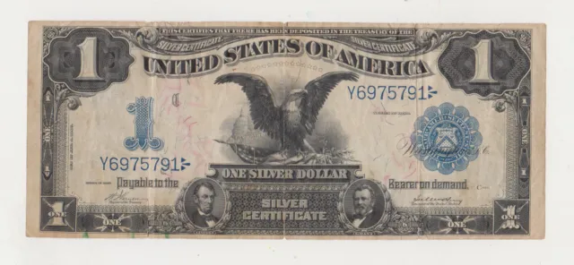 1899 $1 Dollar Silver Certificate - Black Eagle Lots Of Pics Fast Ship 