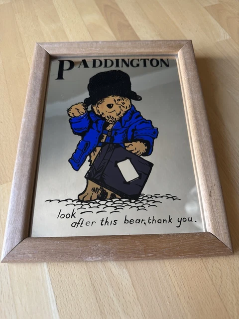 鏡 Pub mirror Paddington bear 鏡 Pub mirror Paddington bear Vintage Paddington Bear Mirror
