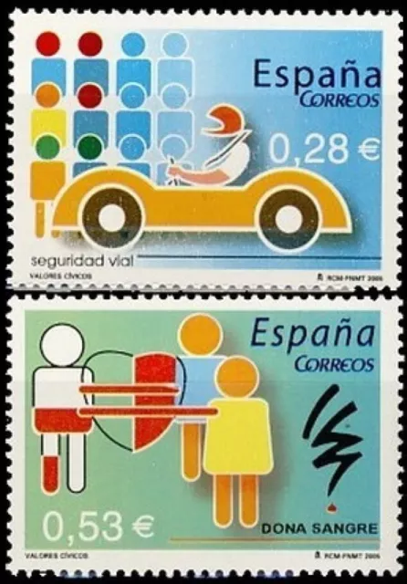 España Spain 4150/51 2005 Valores cívicos MNH