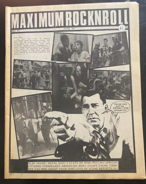 PUNK ROCK MAGAZINE MAXIMUM ROCK N ROLL #115 December 1992. Undead, Gits,  Smut. $20.00 - PicClick AU