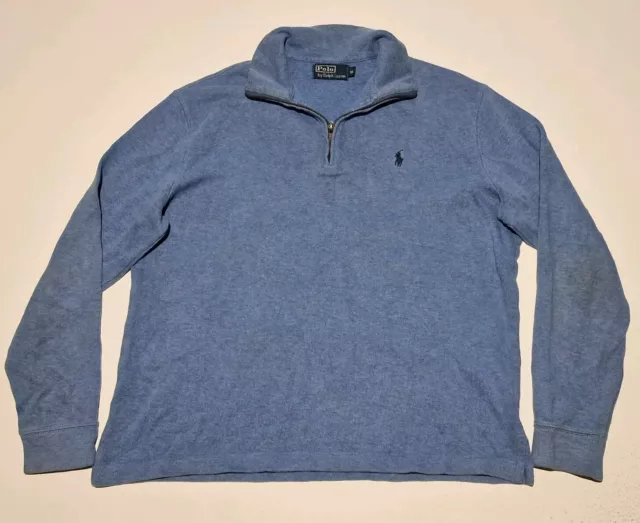 Mens RALPH LAUREN ¼ Zip Pullover Jumper Sweatshirt Size Medium