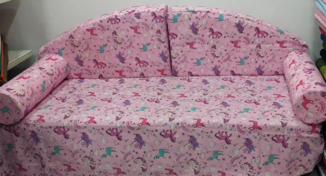 Set Di Cuscini Forma Mezzaluna Con Copriletto Letto Singolo unicorno