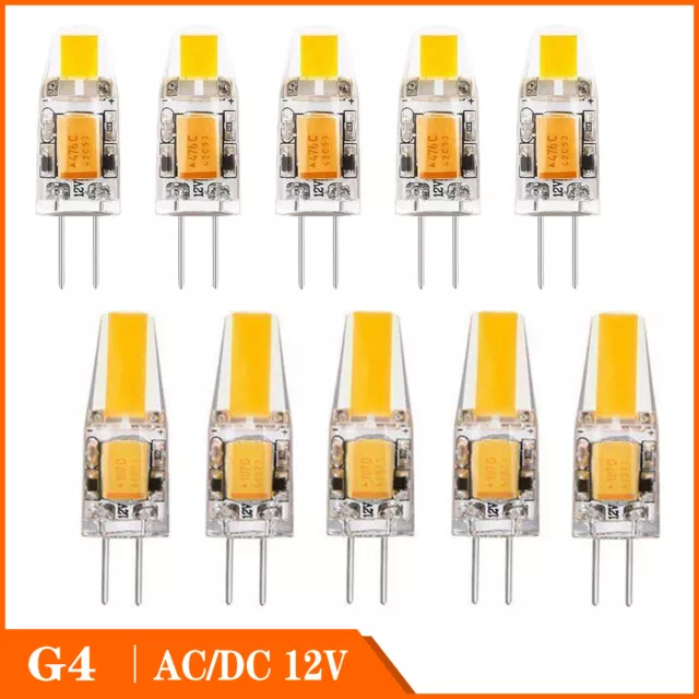 G4 LED Warmweiß/Kaltesweiß 3W COB Lampe Stiftsockel Leuchtmittel Birne AC/DC 12V