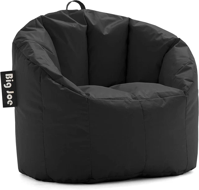 Big Joe Milano Bean Bag Chair, Black Smartmax, 2.5Ft