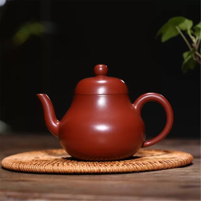 5"Chinese Yixing Zisha Pottery Clovershrub Clay 200ML Shanfang Kung Fu Teapot