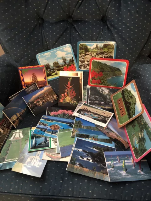 Postcards 50 Hawaii Vacation Big-Island-Hotels-Flowers-Beaches-Mountains-Volcano