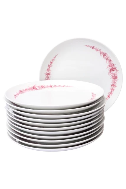 Plato de comedor Fürstenberg blanco Ø 24 cm galería 02767 rosas porcelana