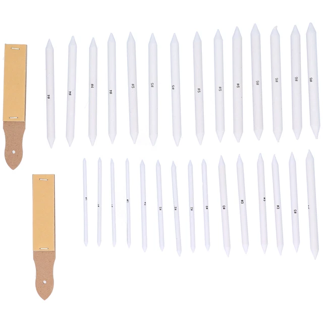 Juego de tocones de mezcla licuadoras de arte de dibujo resistente con 2 piezas lápiz de papel de lija