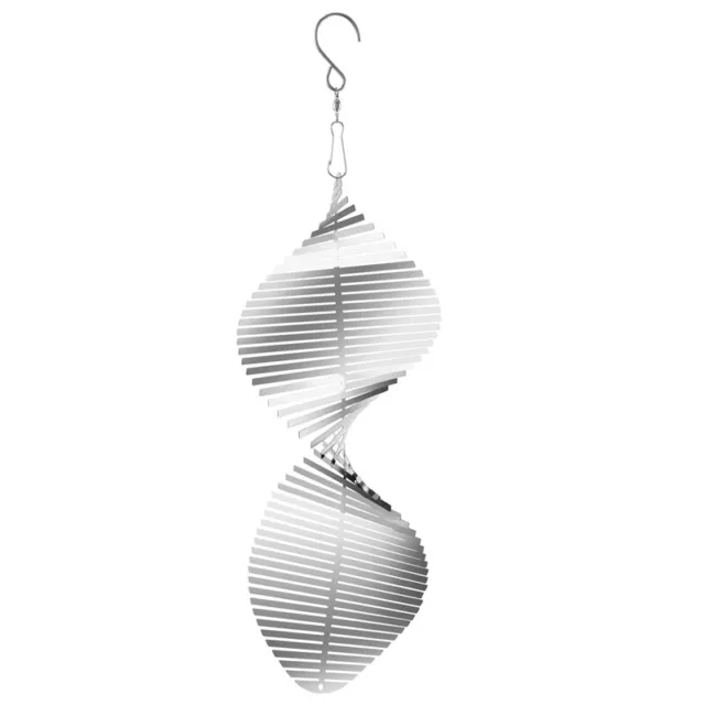 -Spiral- Aus Metall zum AufhäNgen im Freien, 3D-Spiral-Windspi1995