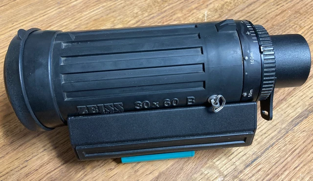 Zeiss 30x60B Rubber Armored Spotting Scope With Motor Focus - West Germany
