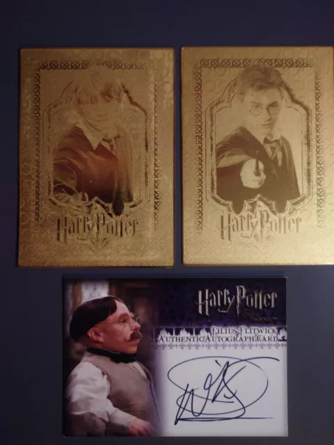 Harry Potter Gold Cards And Autograph artbox memorabilia card