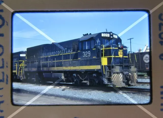 Original '76 Kodachrome Slide SCL Seaboard Coast Line 329 U1813       40R24