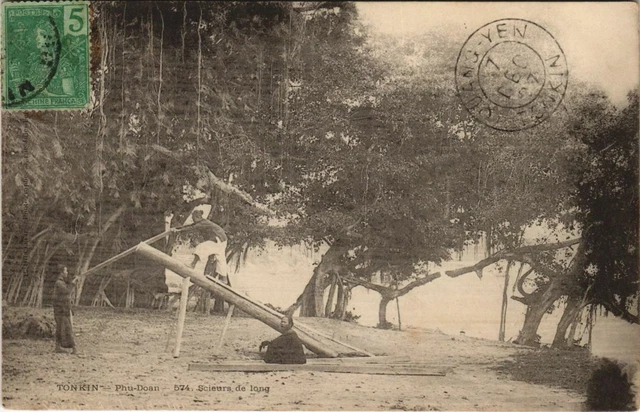 CPA AK VIETNAM Tonkin Phu-Doan Long Saws (50438)