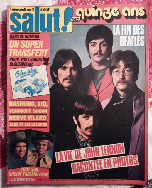 Magazine Salut ! 137 1980 Special 12 Pages Fin Des Beatles Lio Bashung Taxi Girl