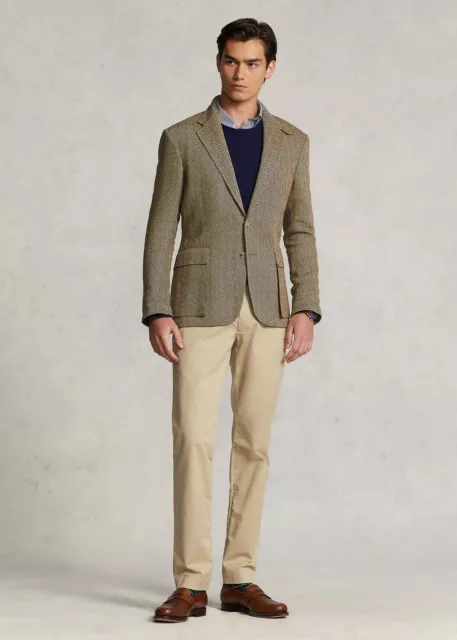 $98.50 Polo Ralph Lauren Men’s, Stretch Straight Fit Chino Pant, Beige[ 34X32]