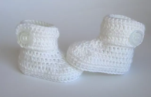 Handmade Baby Knitted Crochet Booties Shoes /Newborn-3 months