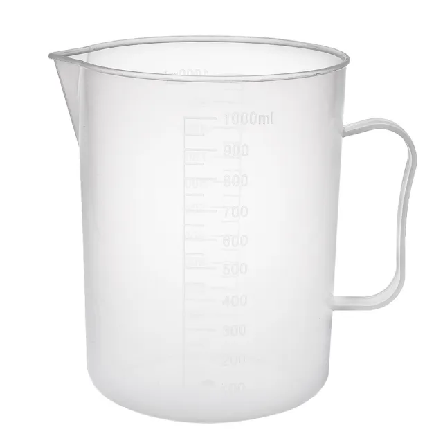 Vaso de Lab blanco Transparente PP taza de medición manejado