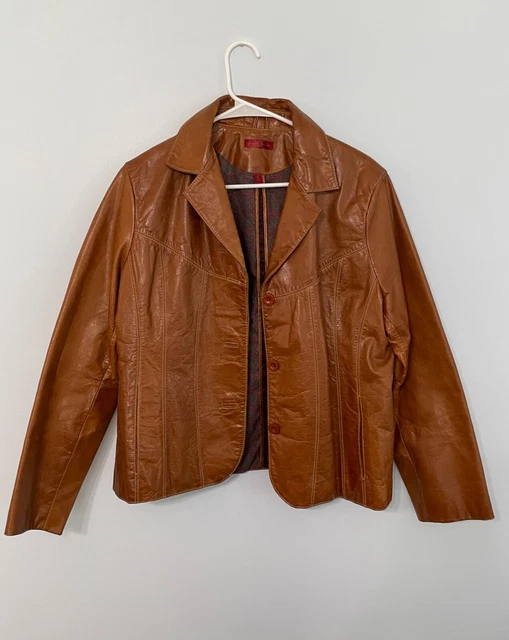 Vintage Wilson's Leather Brown Jacket Women's Size XL in Cognac/Chestnut Color Vintage Wilson's Leather Brown Jacket Women's Size XL in Cognac/Chestnut Color