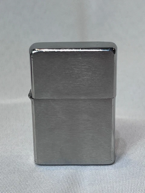 2011 Zippo Lighter 1937 Replica Flat Top Brushed Chrome Silver Tone Bradford USA