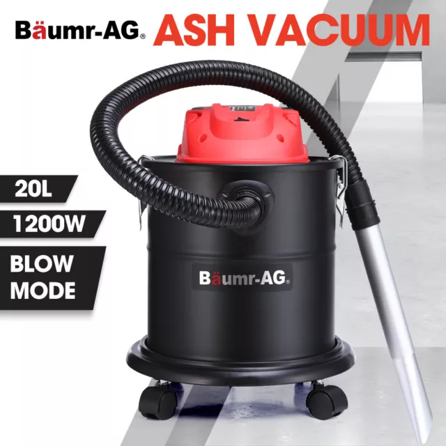 UNIMAC Ash Vacuum Cleaner 20L 1200W Blower BBQ FireplaceFire Pit HEPA Filter