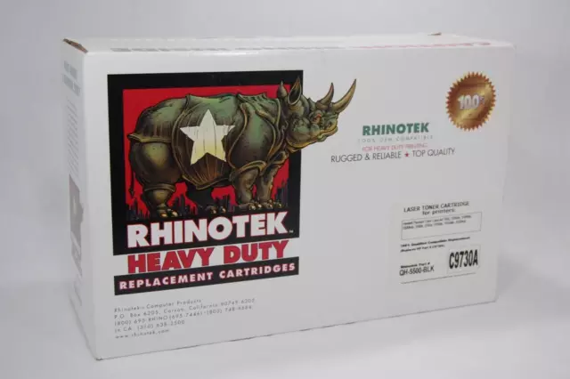 Scellé Rhinotek Remplacement Cartouche Toner Noir C9730A (QH-5500-BLK)