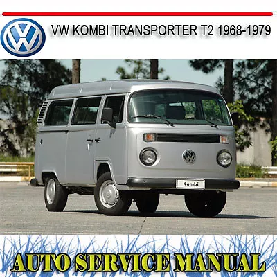 Volkswagen Vw Kombi Transporter T2 1968-1979 Workshop Repair Service Manual~Dvd