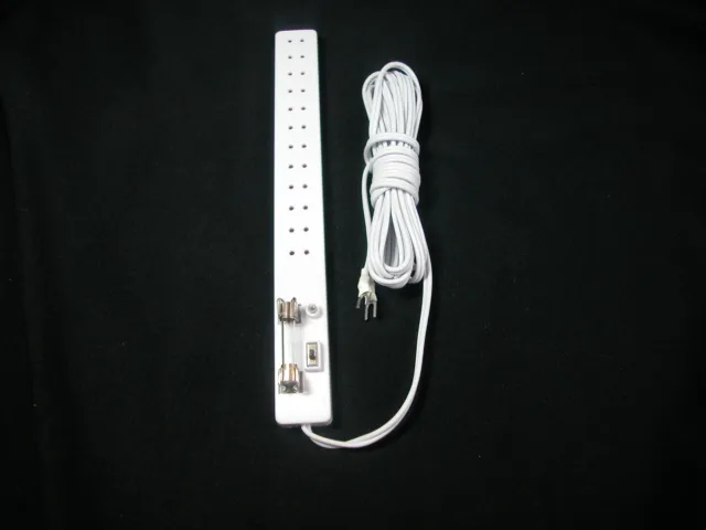 Heidi Ott #YL9017 USA Dollhouse Miniature Light 1:12  12 Socket Power Strip