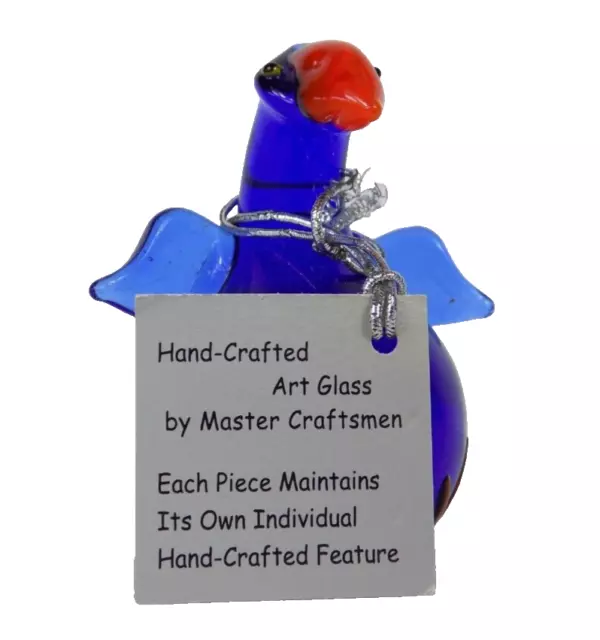 Art Glass Pukeko Bird Figurine Small Size Hand Made New Zealand Decorative Glass