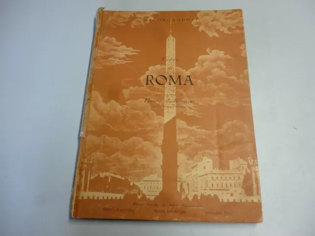 Vingt-Quatre vues de ROME Twenty Four Views of Rome  1961 Fr En It  RARE ART