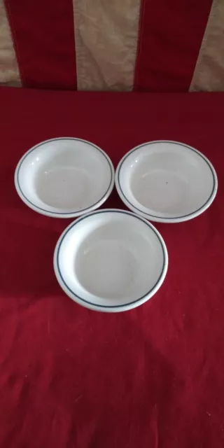 Vtg 1970 Syracuse China Restaurant Ware  4 1/2" Berry/Fruit Bowl's Lot of Three