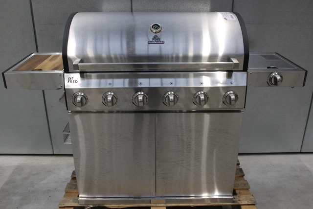 Burnhard Fat FRED 6-Brenner Gasgrill Grill Grillwagen Gartengrill SIEHE FOTOS