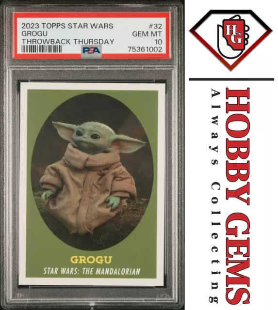 GROGU PSA 10 2023 Topps Star Wars Throwback Thursday TBT #32 C2