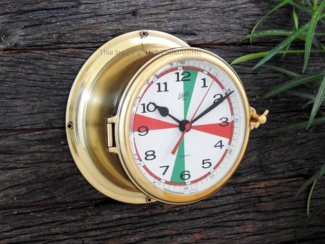 11 Horloge Murale Nautique Horloge Murale de Navire Laiton Marine Navire antique décor
