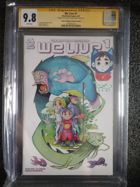 WE LIVE #1 CGC 9.8 SS Signed & Sketch 4TH PRINT CHRISSIE ZULLO Variant