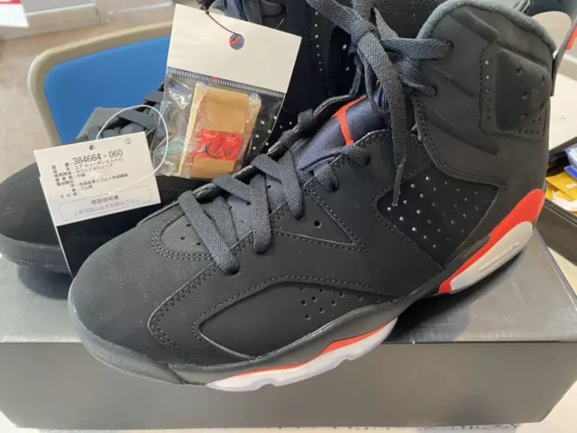 Deadstock 2018 Nike Air Jordan 6 Retro Black Infrared 384664-060 Men Us9.5