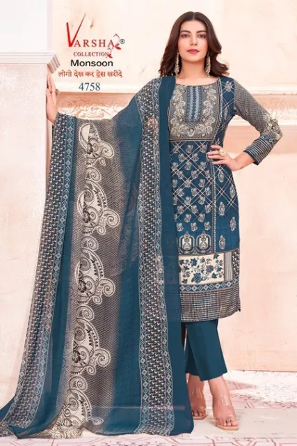 Bollywood Synthetic Designer Salwar Kameez Indian Pakistani Collection Stitched