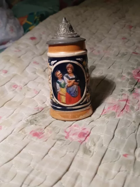 Small 10.5cm Tall Vintage German Stein. Great Condition.