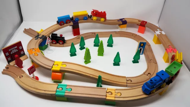 Train track adaptor compatible with Duplo and Wooden Track inc. Brio Bigjigs etc